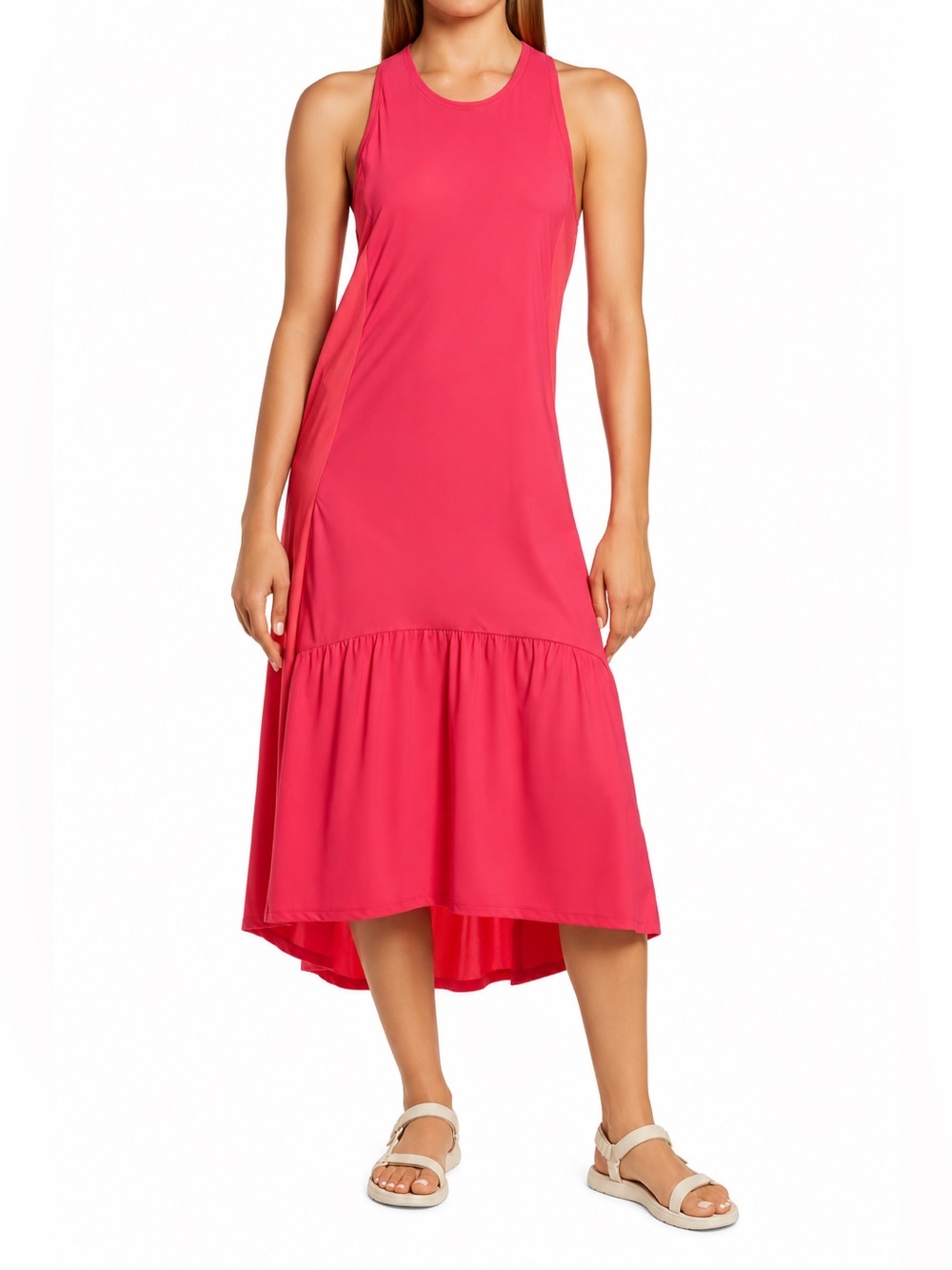 Sweaty Betty Ace Racerback Midi Active Loose Flowy Travel Dress Medium